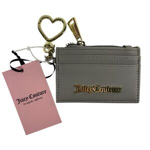 NET Juicy Couture Gray Card Wallet Key Chain